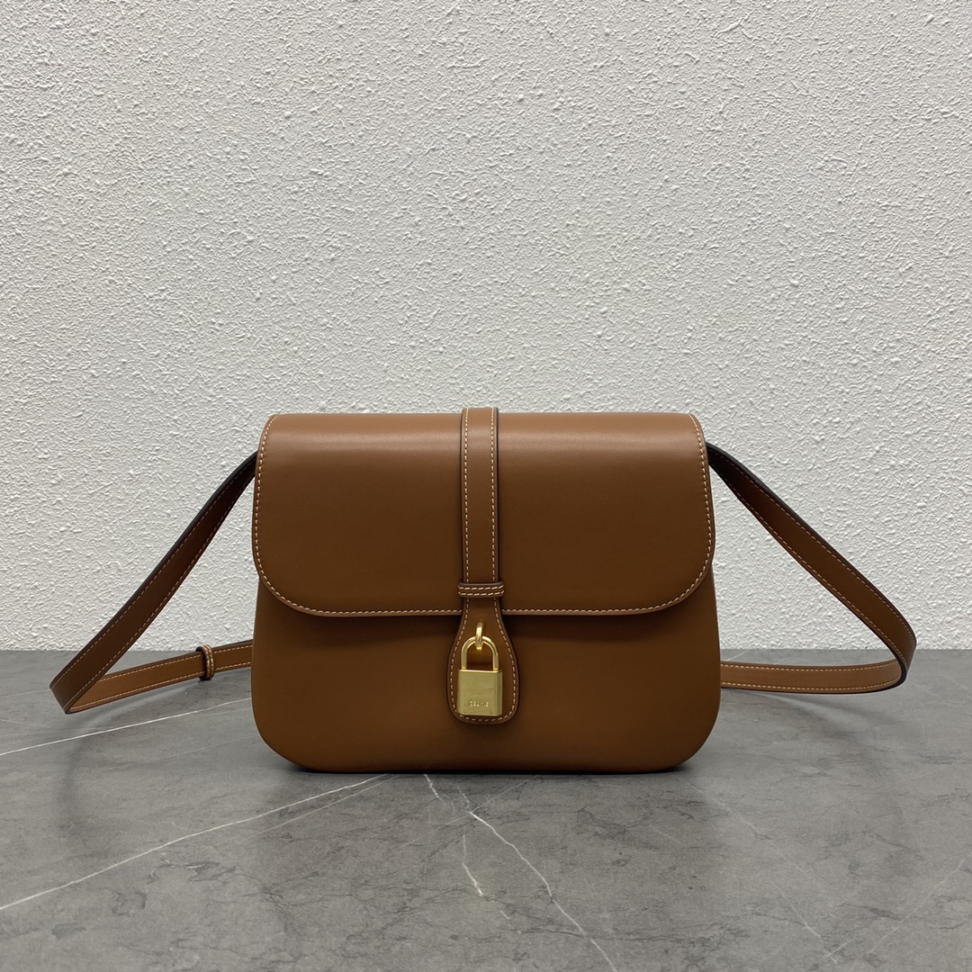 Celine Tabou Shoulder Bag In Smooth Calfskin Tan 196583